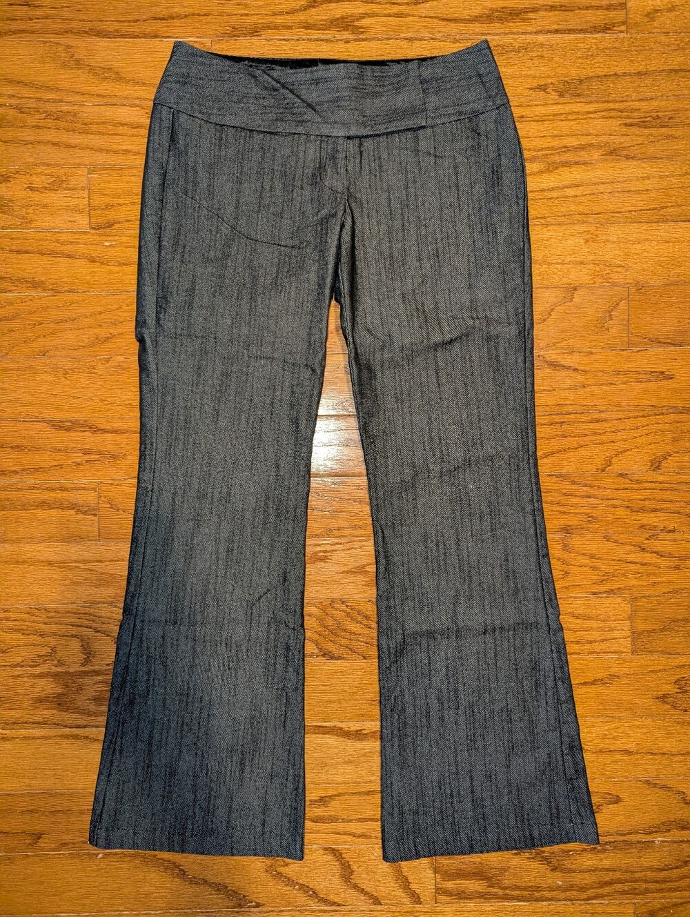 Maurices Studio Y dress pants - Y2K low rise flare - size 5 / 6 - charcoal gray
